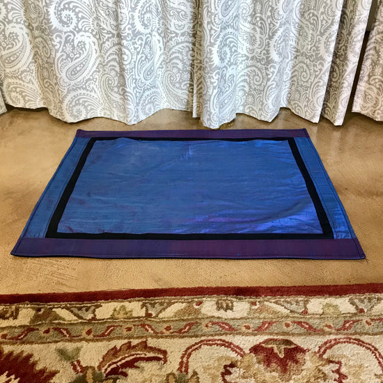 Image Title Asana Silk & Wool Meditation Mat